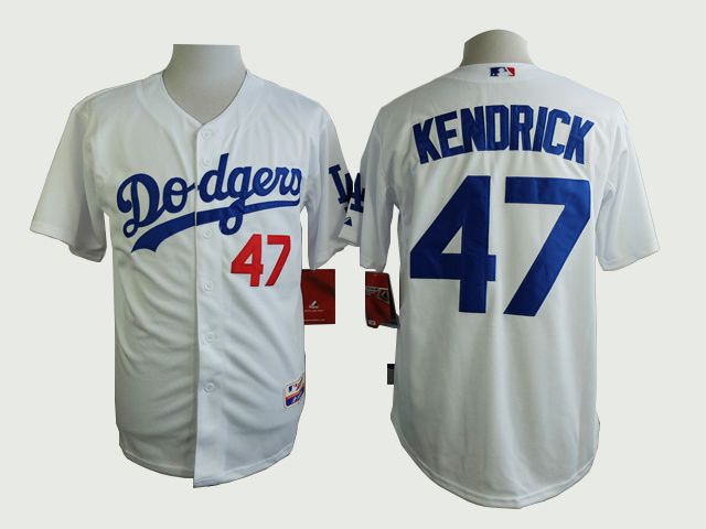 Men Los Angeles Dodgers 47 Kendrick White MLB Jerseys